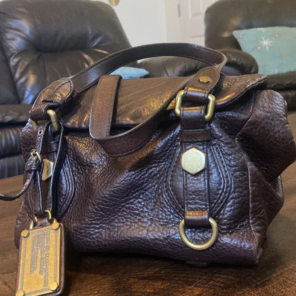 Brown Leather Handbag Marc by Marc Jacobs - Picture 2 of 9